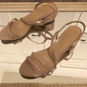 H&M nude strappy low heel